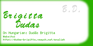 brigitta dudas business card
